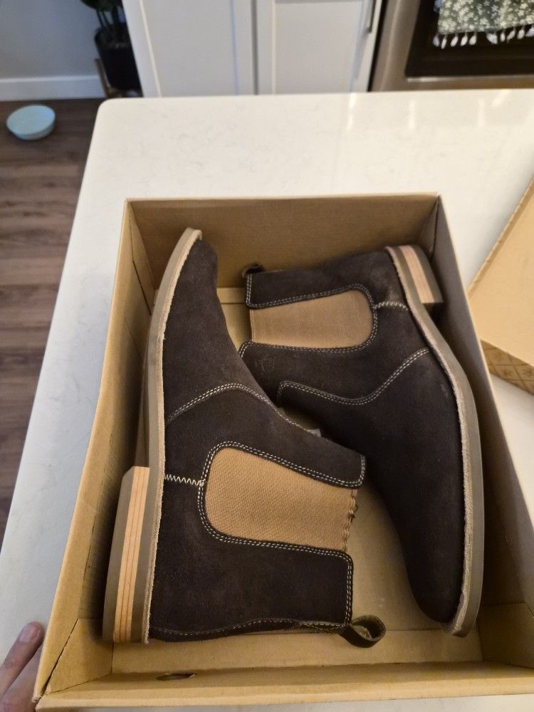 Penguin Brown Suede Chelsea Boots