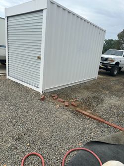 15FT SHIPPING CONTAINER – WIND & WATERTIGHT | HEAVY DUTY STORAGE SHED | CONNEX BOX (ROLL-UP DOOR)