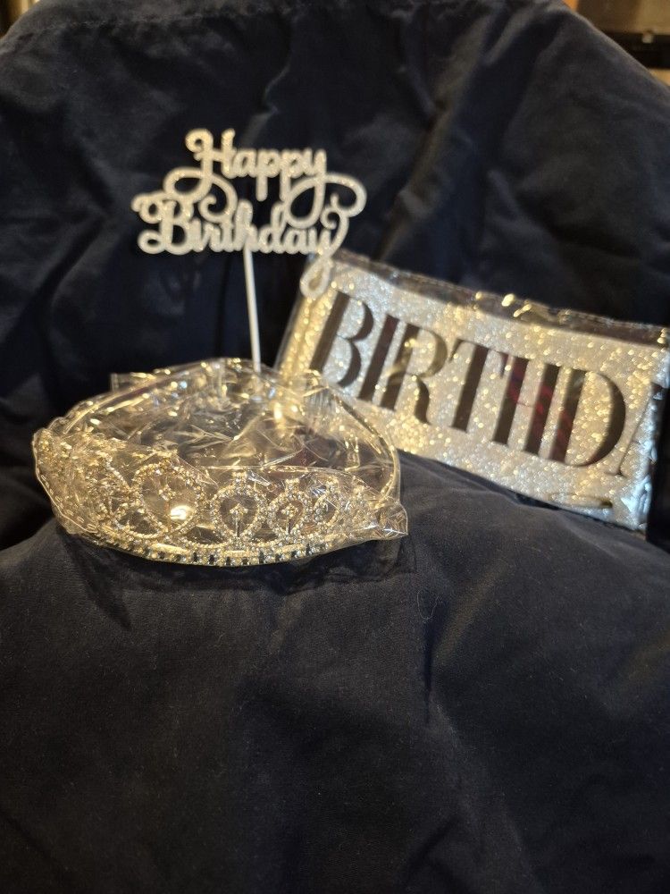 "BIRTHDAY QUEEN" Sash and Tiara