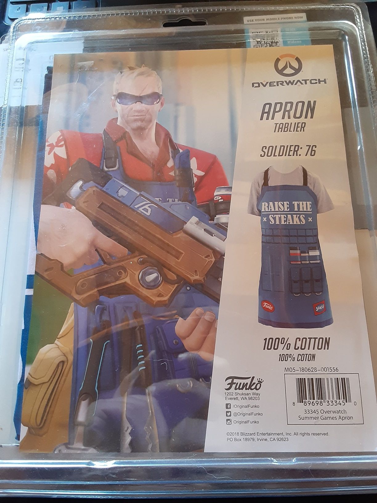 Overwatch Soldier 76 Grill Apron