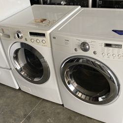 Front Load Lg Washer And Front Load Lg Dryer  Electric 