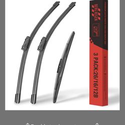 BERG REGEN® 3 Silicone Wiper Blades Replacement For Subaru Crosstrek Lmpreza 2023 2022 2021 2020 2019 2018 (Top Lock) 26"+16"+12" All-Season OEM Quali