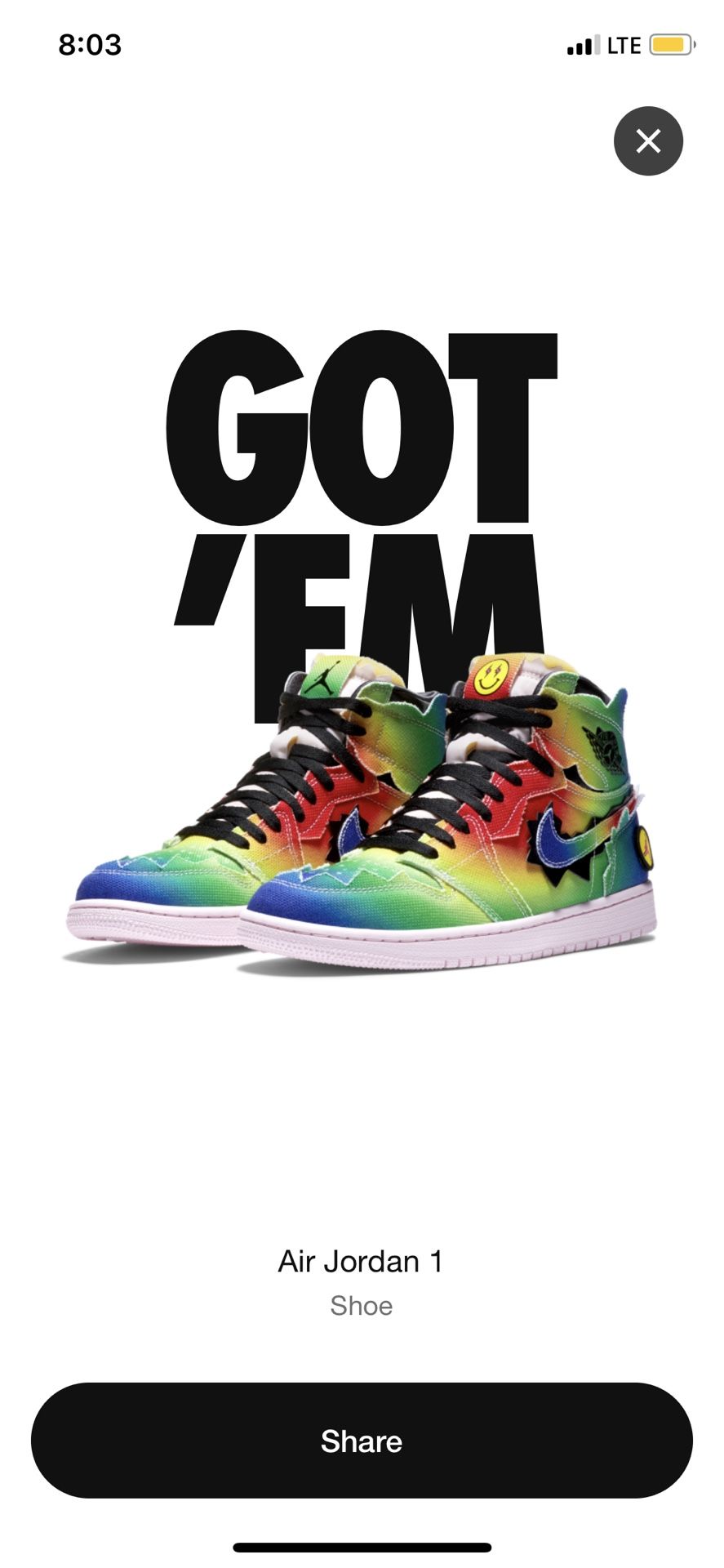 J Balvin Size 12 No Trades