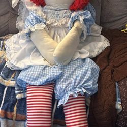 Rare vintage  giant 4ft knickerbocker raggy Ann doll