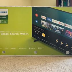 Like New in Box - Philips 65" Class 4K Ultra HD (2160p) Android Smart LED TV