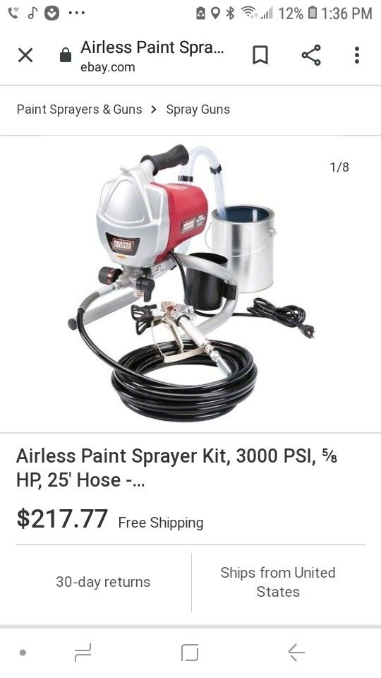 1/4 airless paint sprayer krause & becker kit electric handheld