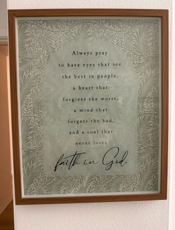 Beautiful framed decor