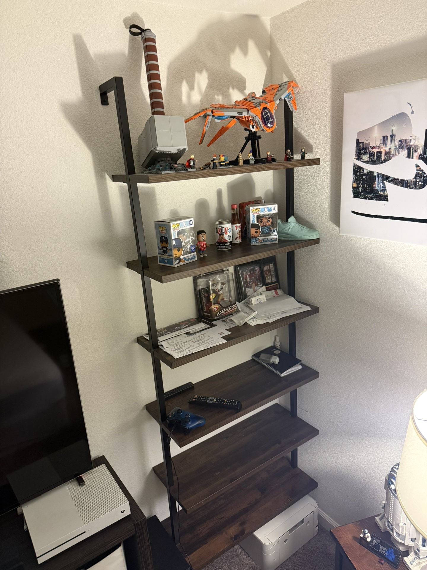 6 Shelf Ladder Bookshelf 