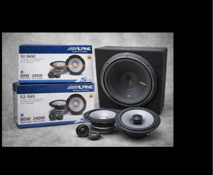 12" Rockford Fosgate P2 Subwoofer and Alpine 6.5" Component / Full Range Speaker