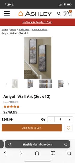 Ashley Home - Aniyah Wall Art Set Of 2 