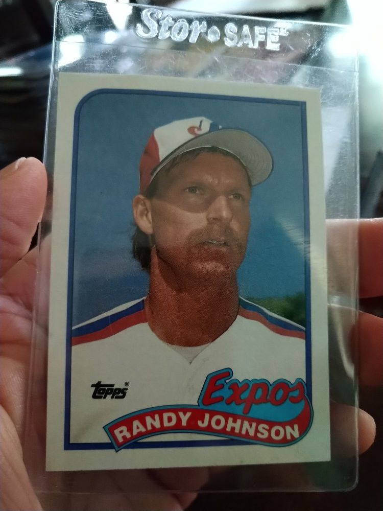 Randy Johnson 1989 Topps Rookie Baseball Card