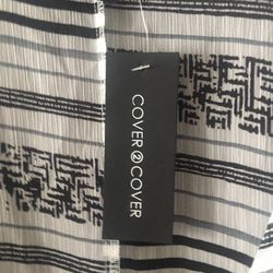 Black & White Tunic By Cover To Cover 2xl