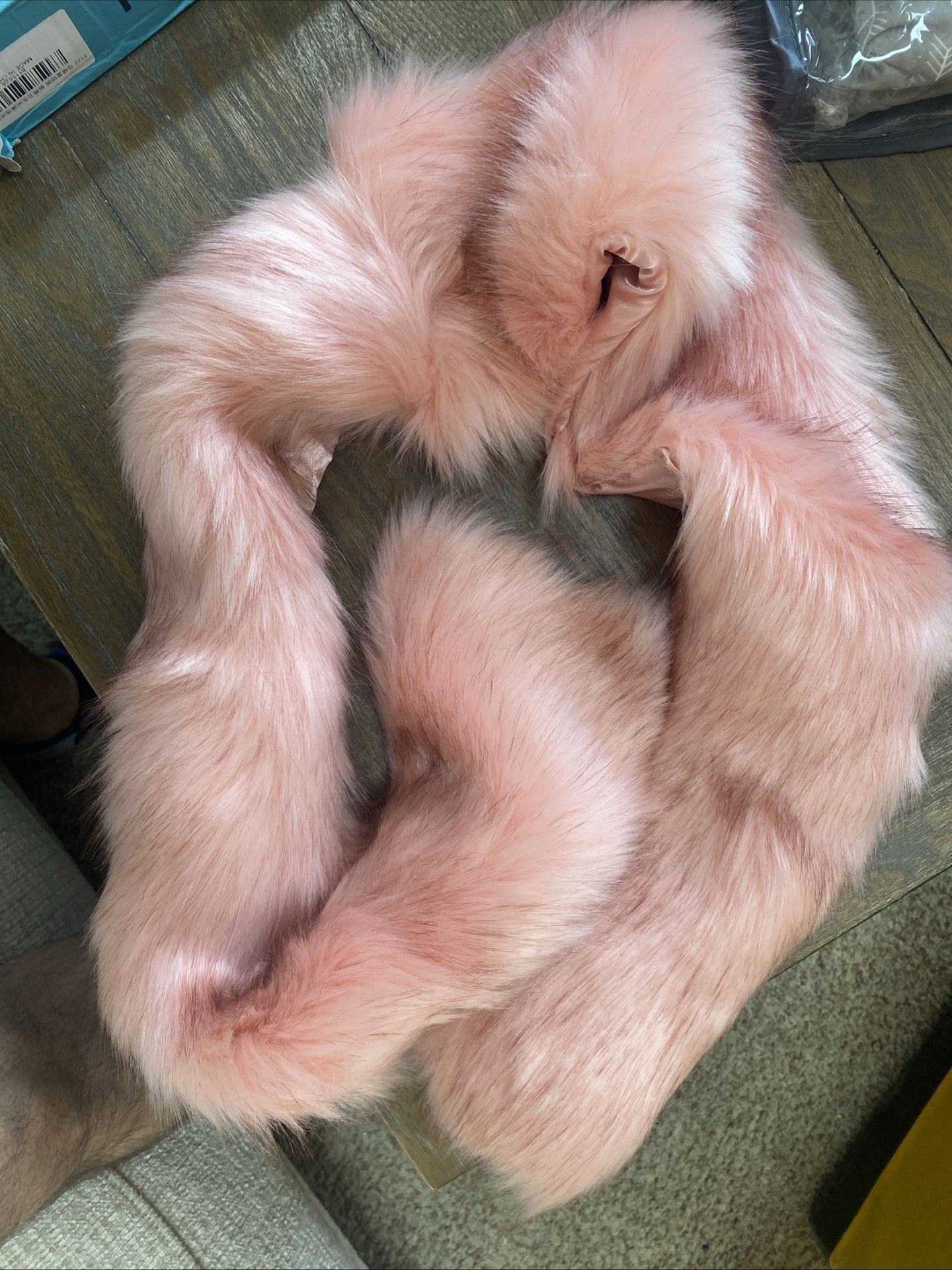 Faux Fur Fabric Ribbon/Trim Pieces - Assorted Colors