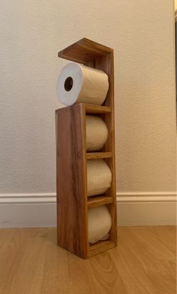 Wooden  toilet paper tower
