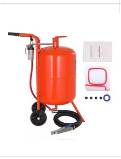 NEW IN BOX Shop SKYSHALO 20 Gal. Sand Blaster, 60-110 psi High Pressure Sandblaster, Portable Abrasive Blasting Tank, Air Sand Blasting Kit