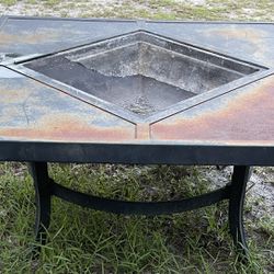Metal Fire Pit Table