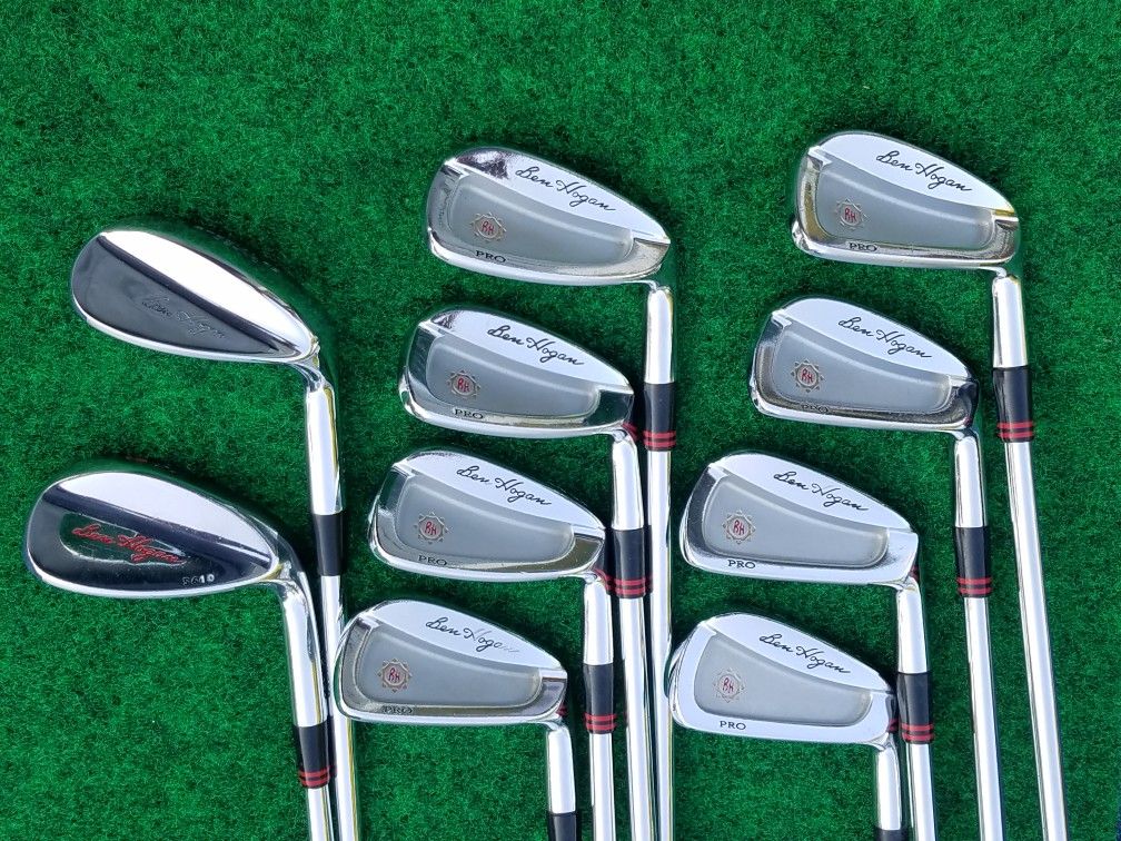 Ben Hogan Forged Irons 3i-PW, 56° & 62° Wedges, +1" Stiff