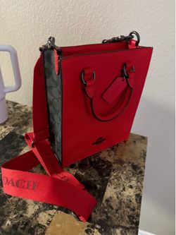 Men’s Red Coach Bag