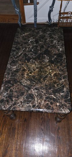 Faux marble end tables 2