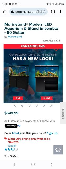60 Gallon Fish Tank. Marine Land