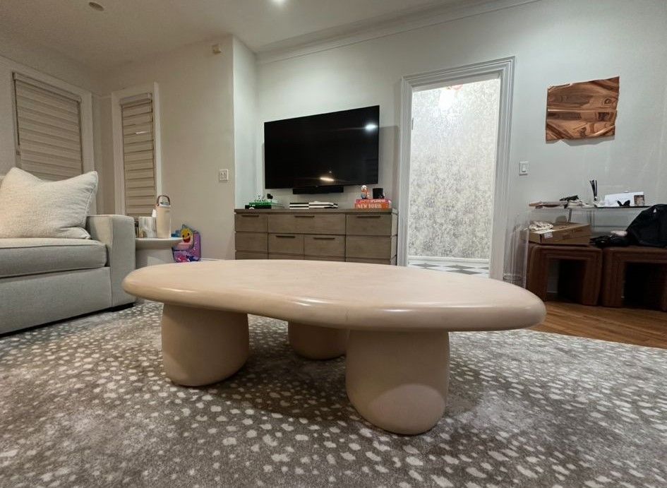 Rahul Cream Coffee Table by Tov furniture