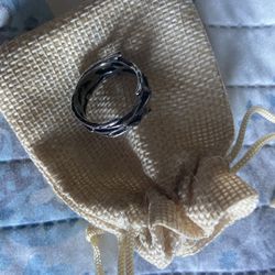 HZMAN Jesus Crown of Thorns Ring for Men Gothic Stainless Steel Pinky Ring