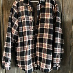 Wrangler Sherpa lined flannel jacket