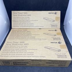 Genuine SEALED Xerox Phaser 6600 Toner Set Cyan Magenta WorkCentre 6605