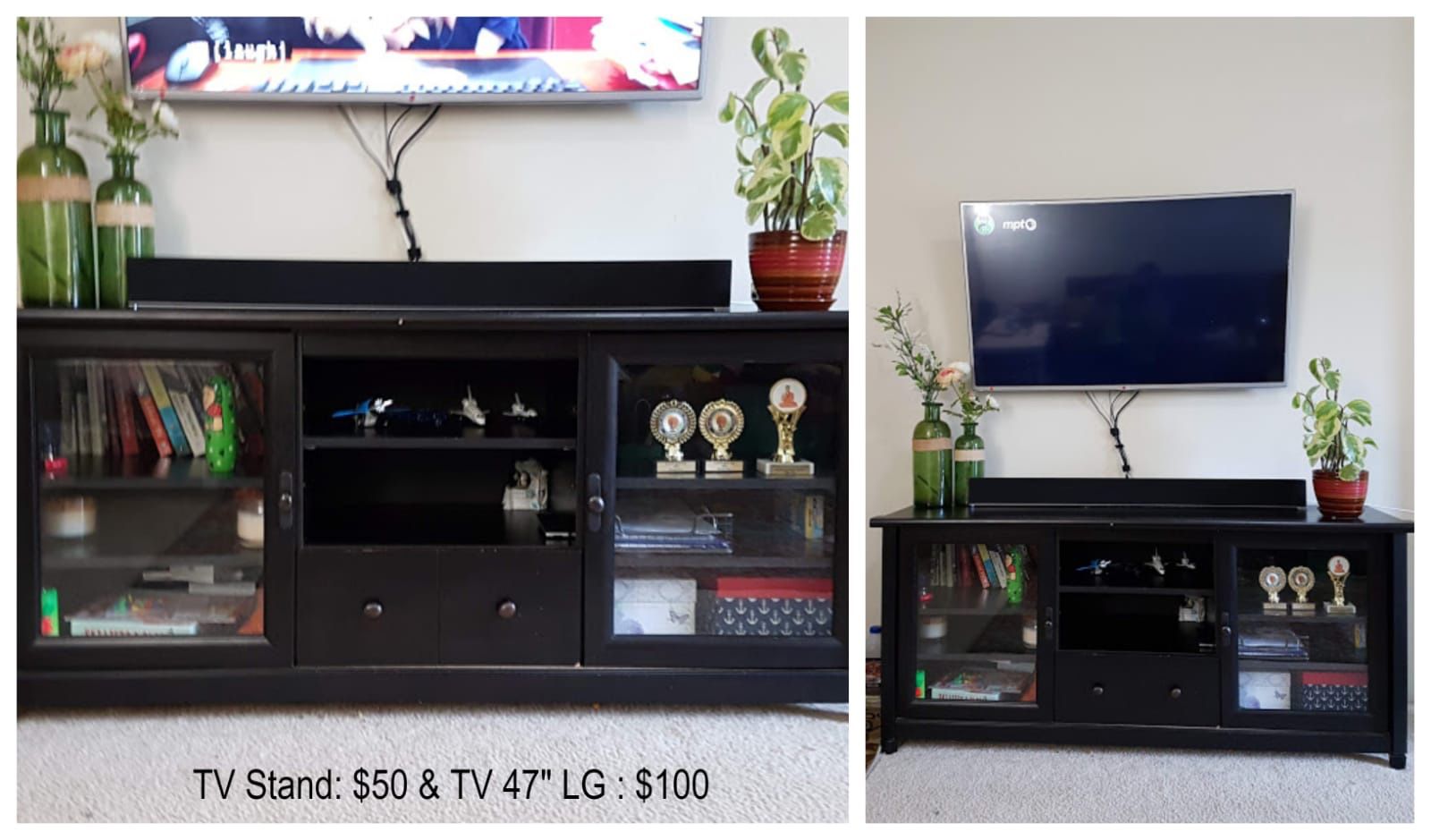 Tv and Tv Stand