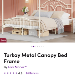 Turkay canopy bed (brand new in box)