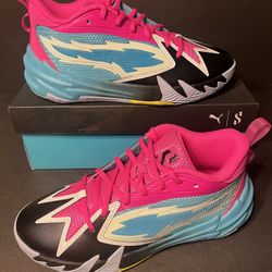 Puma Scoot 1 NL JR Bright Aqua Ravish Shoes Multiple Sizes Available