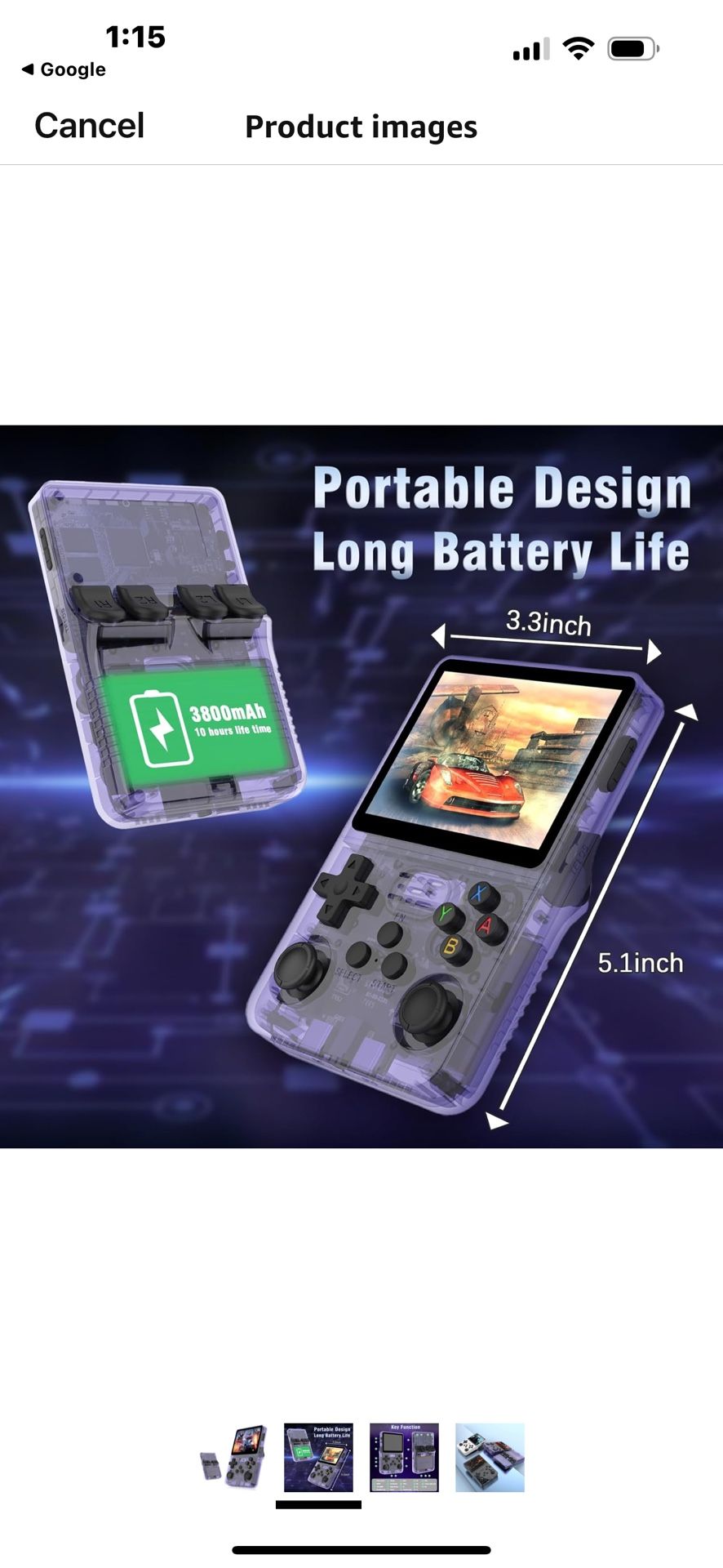 Game Console Portable R 36S