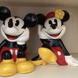 Micky and Minnie Cookie Jars