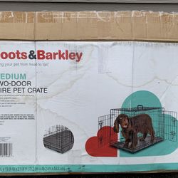 Boots and Barkley medium two door wire pet crate