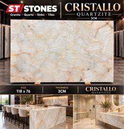 Cristallo Quartzite 3cm