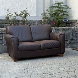 Brown Leather Couch