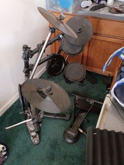 Electric drum pads only don't have the brain have all other hardware