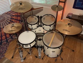 Pearl Center Stage Series Drum Set, Cymbals