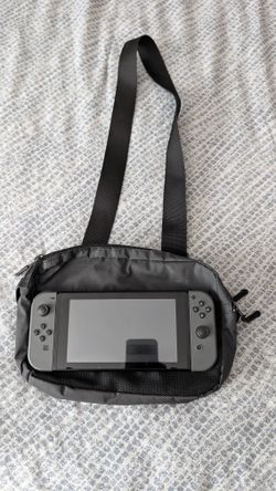 Authentic Places + Faces Black Nylon Shoulder/Crossbody Bag - Nintendo Switch Size