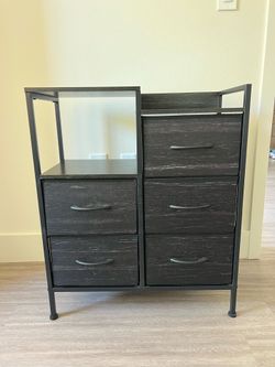 Matching Pair: 5-Drawer Fabric Storage Dressers / Nightstands – Must Go!