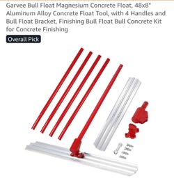 48x8" Magnesium Bull Float Concrete Kit