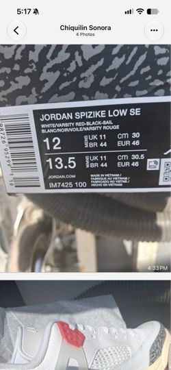 Jordan Spizike Low SE Size 12