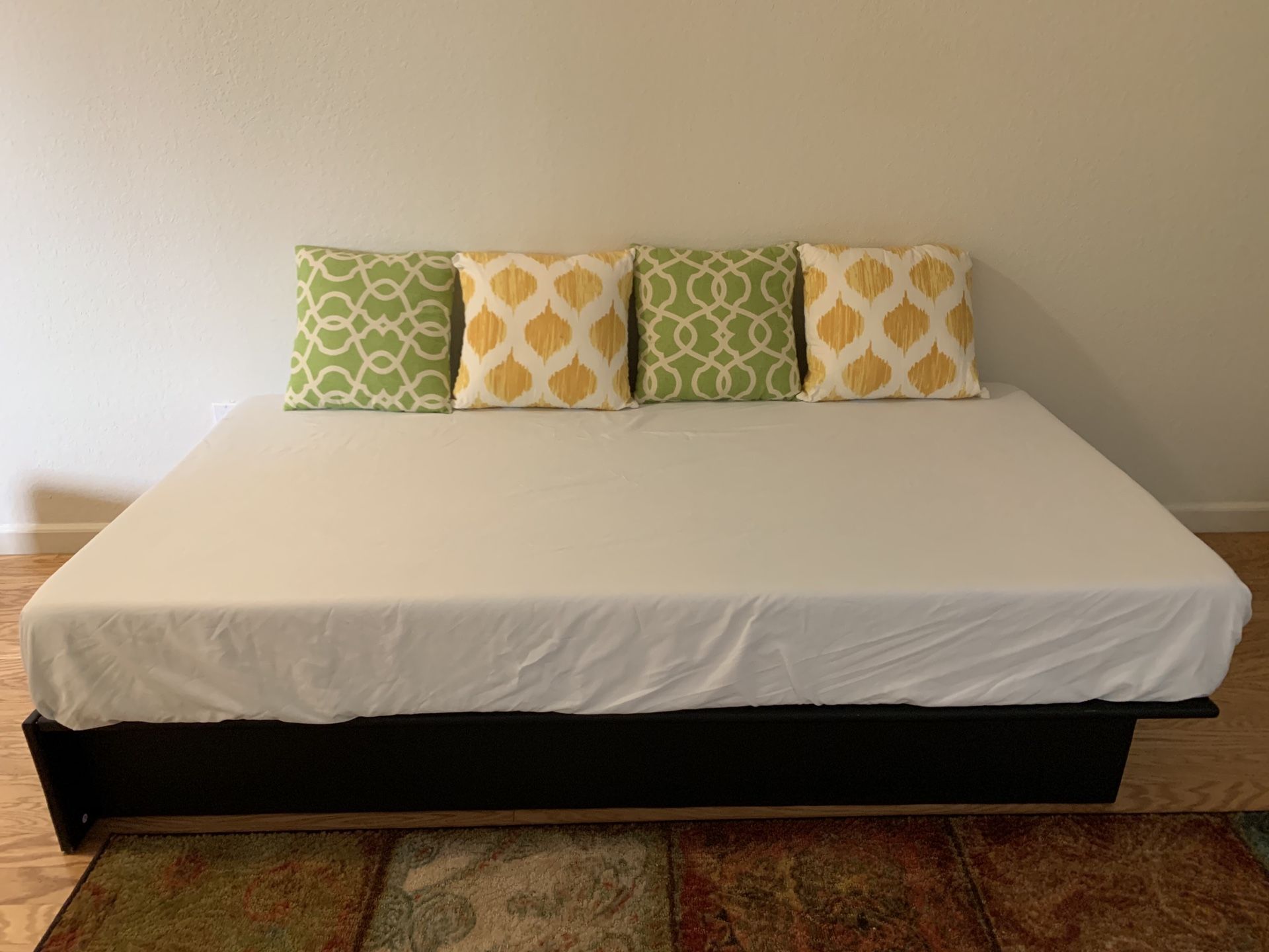 Twin Bed + Memory Foam Mattress