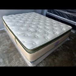 Ck Organic Elite Superior Hybrid Cool Gel Memory Foamm Pillow Top 14inch Matres!!