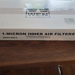 WEN Woodworking Air Filters, 1-Micron Inner Filter for 400 CFM Air Filtration Systems, Two Pack