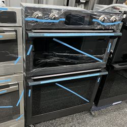 Samsung Black Stainless 30” Microwave Oven Combo Steam Cook