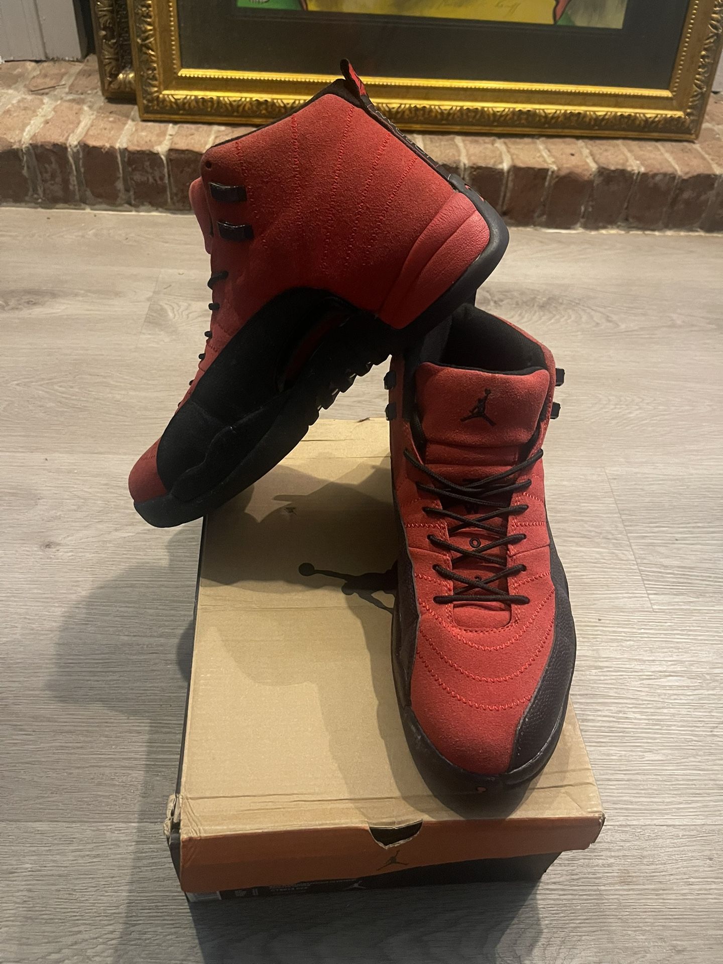 Jordan 12 Retro Reverse Flu Game Men's Size 13 