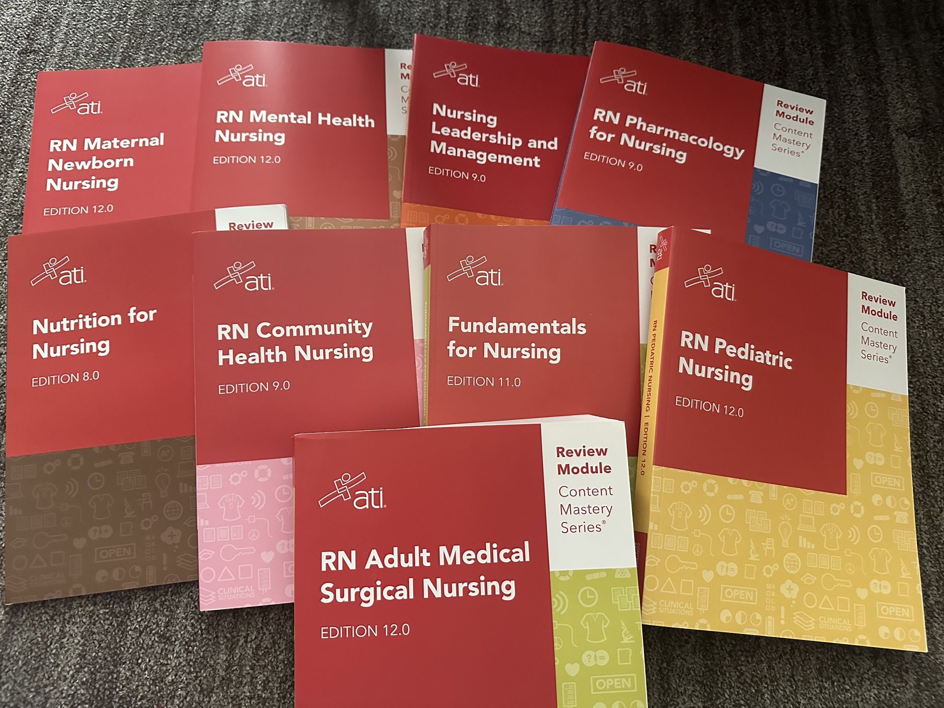 ATI RN Set Of 9 Books