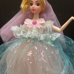 Princess Doll In Elegant Tulle Gown 