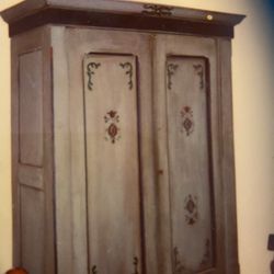 Vintage  Solid Wood Break Down Cabinet